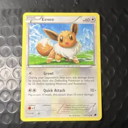 Pokemon TCG Plasma Freeze Eevee 89/116 Common Regular Basic Card - Image 1