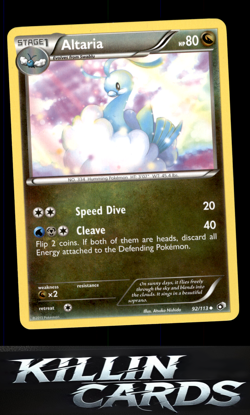 Altaria 92/113 Pokemon Uncommon Legendary Treasures Card LP - Image 1