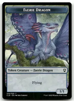 Faerie Dragon Token Baldur's Gate MTG NM - Image 1