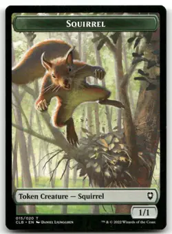 Squirrel Token Baldur's Gate MTG NM - Image 1