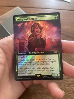 Delighted Halfling (Extended Art) (Surge Foil) MTG: the Lord of the Rings #774 - Image 1