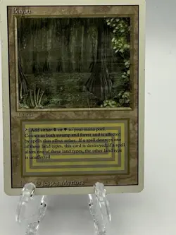Magic the Gathering 1994 Bayou Revised Edition Rare Dual Land - Image 1
