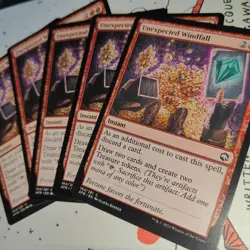 SET of FIVE 5x: Unexpected Windfall x5 Adventures Forgotten Realms AFR MTG NM - Image 2