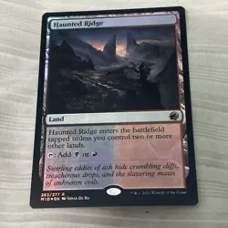 Haunted Ridge Foil R Innistrad: Midnight Hunt 263 NM - Image 1