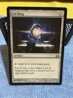 Magic: The Gathering Sol Ring Artifact Commander Regular Uncommon 261/318 - Image 1