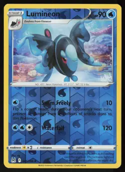 Lumineon 041/196 Uncommon Lost Origin Pokemon Reverse Holo Near Mint - Image 1