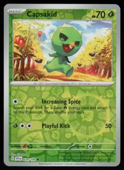 Capsakid 028/198 Common Scarlet & Violet Pokemon Reverse Holo Near Mint - Image 1