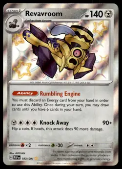 Revavroom 193/091 Shiny Rare Paldean Fates Pokemon Near Mint - Image 1