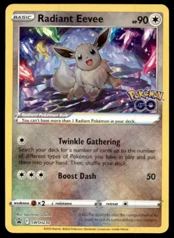Radiant Eevee SWSH230 Holo Promo Sword & Shield Promo Pokemon Near Mint - Image 1