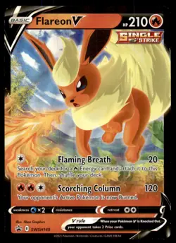 Flareon V SWSH149 Holo Promo Prize Pack Series Cards Pokemon Near Mint - Image 1