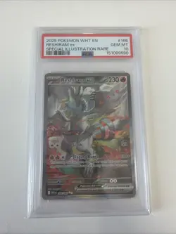 Pokemon TCG Reshiram EX White Flare 166/086 PSA 10 Gem Mint ENGLISH - LOW POP - Image 1
