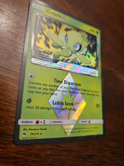 Celebi 19/214- Prism Star Lost Thunder Pokemon Ultra Rare Holo Mint Condition - Image 3