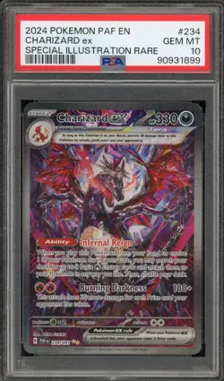 Pokemon Charizard ex Paldean Fates Special Illustration Rare #234 PSA 10 - Image 1