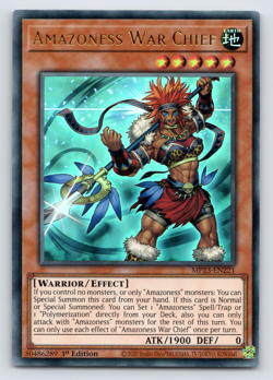 Amazoness War Chief - MP23-EN221 - Ultra Rare 1st Edition Yugioh - Image 1