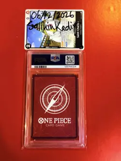 Bandai One Piece CCG Uta OP06-001 Wings Captain Alt Art Foil PSA 10 Eng - Image 2