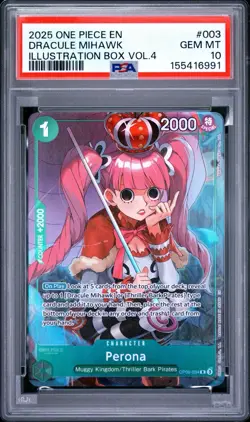 Perona (Illustration Box Vol.4) OP09-034 One Piece Promotion Cards PSA 10 - Image 1