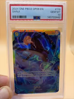 One Piece Sanji OP06-119 English SEC Wings Of The Captain PSA10 Gem Mint 💎 🔥 - Image 1