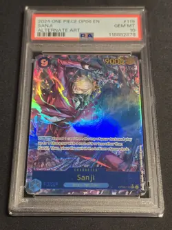 2024 One Piece Sanji OP06-119 Alt Art PSA 10 GEM MINT Wings of the Captain - Image 1