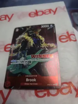 Brook ST01 011 C WINNER Promotional Tournament English HOLO One Piece Card Game - Image 4