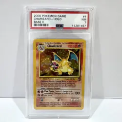 PSA 7 - Charizard 7/130 Holo Base Set II 2 WOTC - Graded Pokemon Card - Image 1