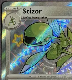 NM Scizor 191/091 Holo Paldean Fates Authentic Pokemon Card - Image 3