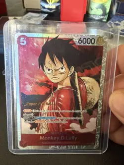 One Piece Card Game Monkey.D.Luffy ST01-012 SR Super Pre-Release Stamp M/NM - Image 1