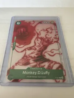 Bandai One Piece Card Game Monkey.D.Luffy Promo P-061 Holo 10000 Cost 8 2022 - Image 1