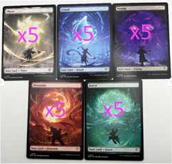 MTG Secrets of Strixhaven Full Art Land Set lot x 25 (#267-271) Pack Fresh NM - Image 1
