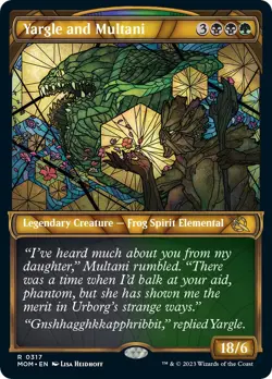 MTG Yargle and Multani (Showcase) - 317 / English / Near Mint - Image 1