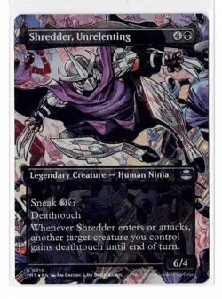 Shredder, Unrelenting FOIL Teenage Mutant Ninja Turtles U #210 MTG - Image 1