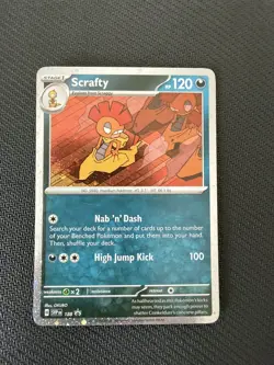 Scrafty SVP188 Pokemon Black Star Promo cosmo Holo Card NM-Mint TCG - Image 1
