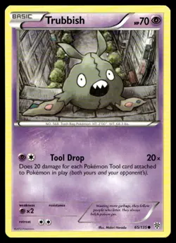 Trubbish (65) Plasma Storm Common 65/135 2013 Pokemon TCG - Image 1