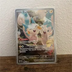 Pokemon Pachirisu Illustration Rare Full Art Holo 208/198 SV01 70 HP TCG 2023 - Image 1