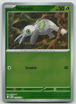 Pokemon Nincada 016/132 Mega Evolution Common Reverse Holo NM - Image 1