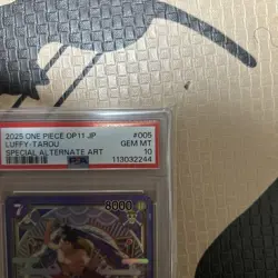 PSA10 Luffytaro ST18 005 SR SP Special Card One Piece Mighty Fist - Image 4