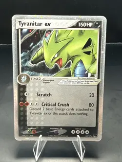 Pokemon Tyranitar ex 17/17 Pop Series 1 Holo Rare MP - Image 1