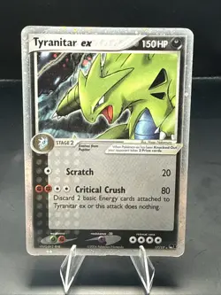 Pokemon Tyranitar ex 17/17 Pop Series 1 Holo Rare MP - Image 2