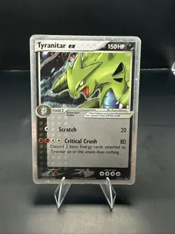 Pokemon Tyranitar ex 17/17 Pop Series 1 Holo Rare MP - Image 3