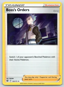 Boss's Orders 132/172 Brilliant Stars Holo Pokemon NM - Image 1