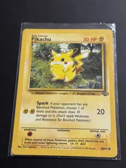 Pokemon - Pikachu 60/64 - Jungle - Vintage 1999 - Wizards Of The Coast - NM - Image 1