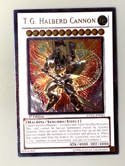 yugioh T.G. HALBERD CANNON EXVC-EN043 Ultimate Rare 1st Edition near mint - Image 1