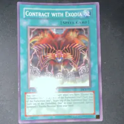 Konami Yu-Gi-Oh! Contract with Exodia DCR-031 Dark Crisis 1st Ed Ultra Rare Holo - Image 1