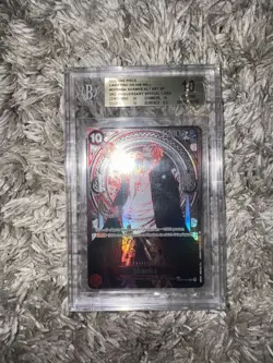 BLACK LABEL POTENTIAL Beckett Pristine 10 Shanks Silver SSP OP13 One Piece TCG - Image 2