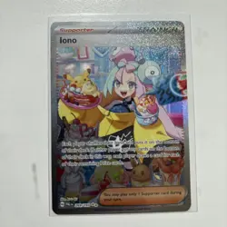 Pokemon TCG Iono Trainer Paldea Evolved Special Illustration Rare Card 269/193 - Image 1