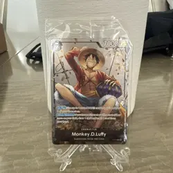 P-075 Monkey.D.Luffy Promo Card TS-02 Tin Set 02 ENGLISH SEALED IN HAND - Image 1