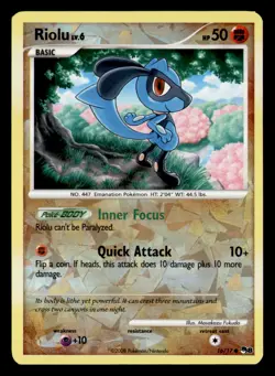 Riolu (Cracked Ice Holo) 016/017 Holo Miscellaneous Cards & Products Pokemon LP - Image 1
