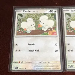 Tandemaus 167/193 Pokemon Paldea Evolved COSMOS Promo Near Mint - Image 2