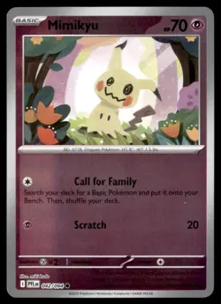 Pokemon Mimikyu 042/094 Phantasmal Flames Reverse Holo - Image 1