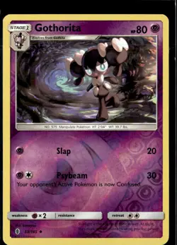 Pokemon Gothorita 53/145 Guardians Rising Reverse Holo Uncommon - Image 1