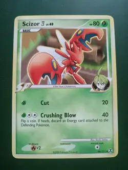 Pokemon TCG Card - Scizor (Rising Rivals 48/111 SP gym leader Vintage English) - Image 1